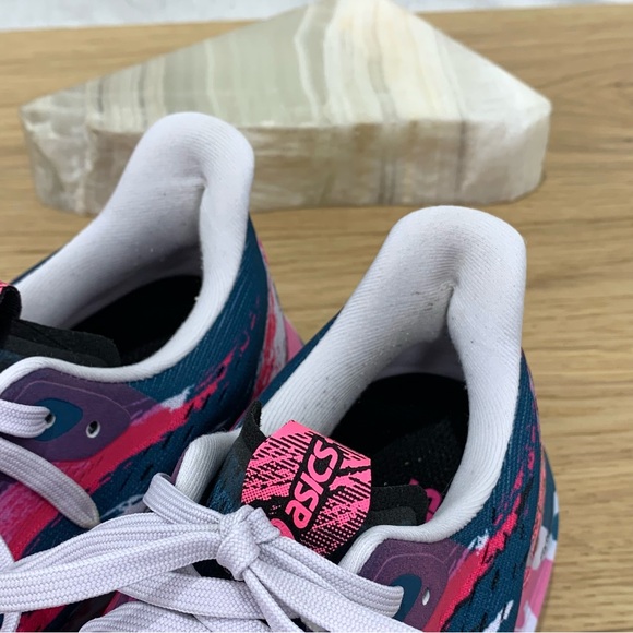 Asics Noosa TRI 15 Restful Teal/Hot Pink Running Shoes Women’s Size 8 - Picture 8 of 10